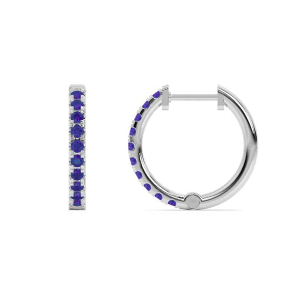 Exquisite 14k Gold Birthstone Hoop Earrings by Smyth Jewelers - Ideal Jewelry Pieces