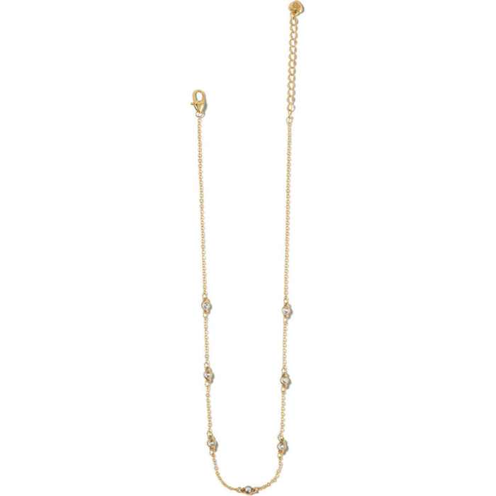 Brighton Illumina Petite Gold-Plated Adjustable Collar Necklace with Crystals