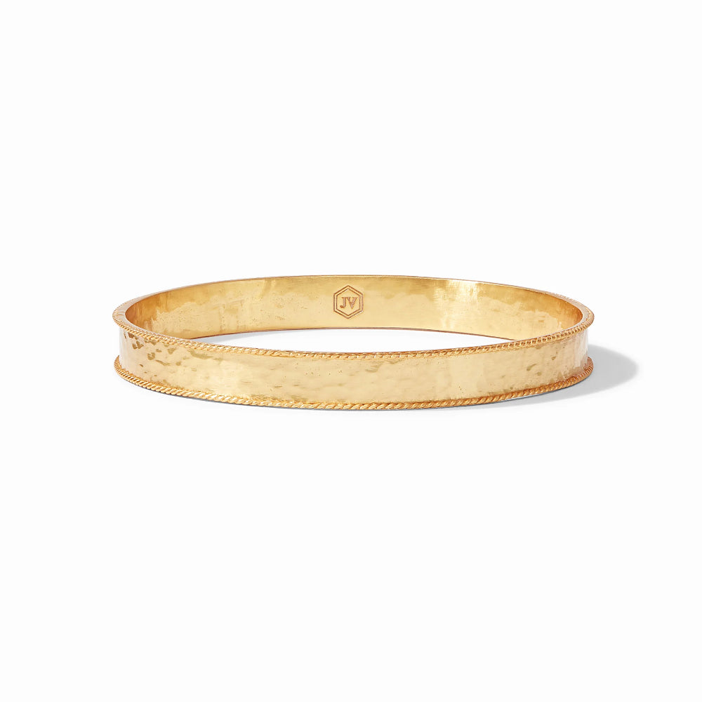 Julie Vos Savoy 24K Gold Plated Handmade Twisted Wire Bangle Bracelet