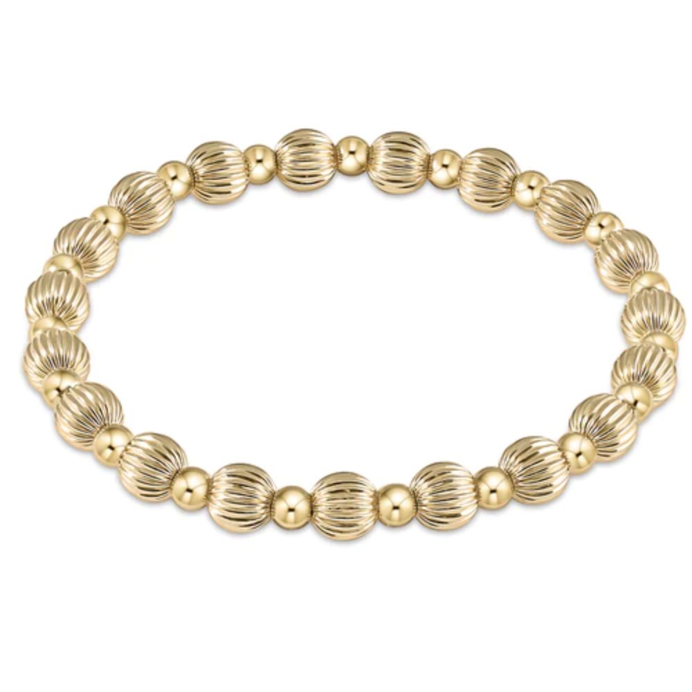 Ennewton 7.25-Inch Extended Style Dignified Grateful Pattern 6mm Bead Bracelet for Women's Jewelry