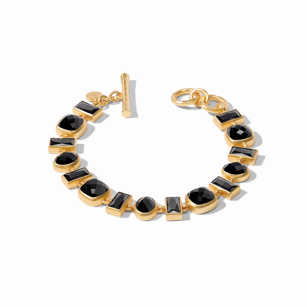 Julie Vos Antonia Adjustable Tennis Bracelet in 24K Gold Plate
