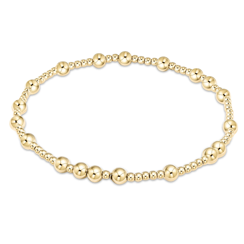 5.5-Inch Gold eGirl Hope Unwritten Gold-Filled Beaded Bracelet