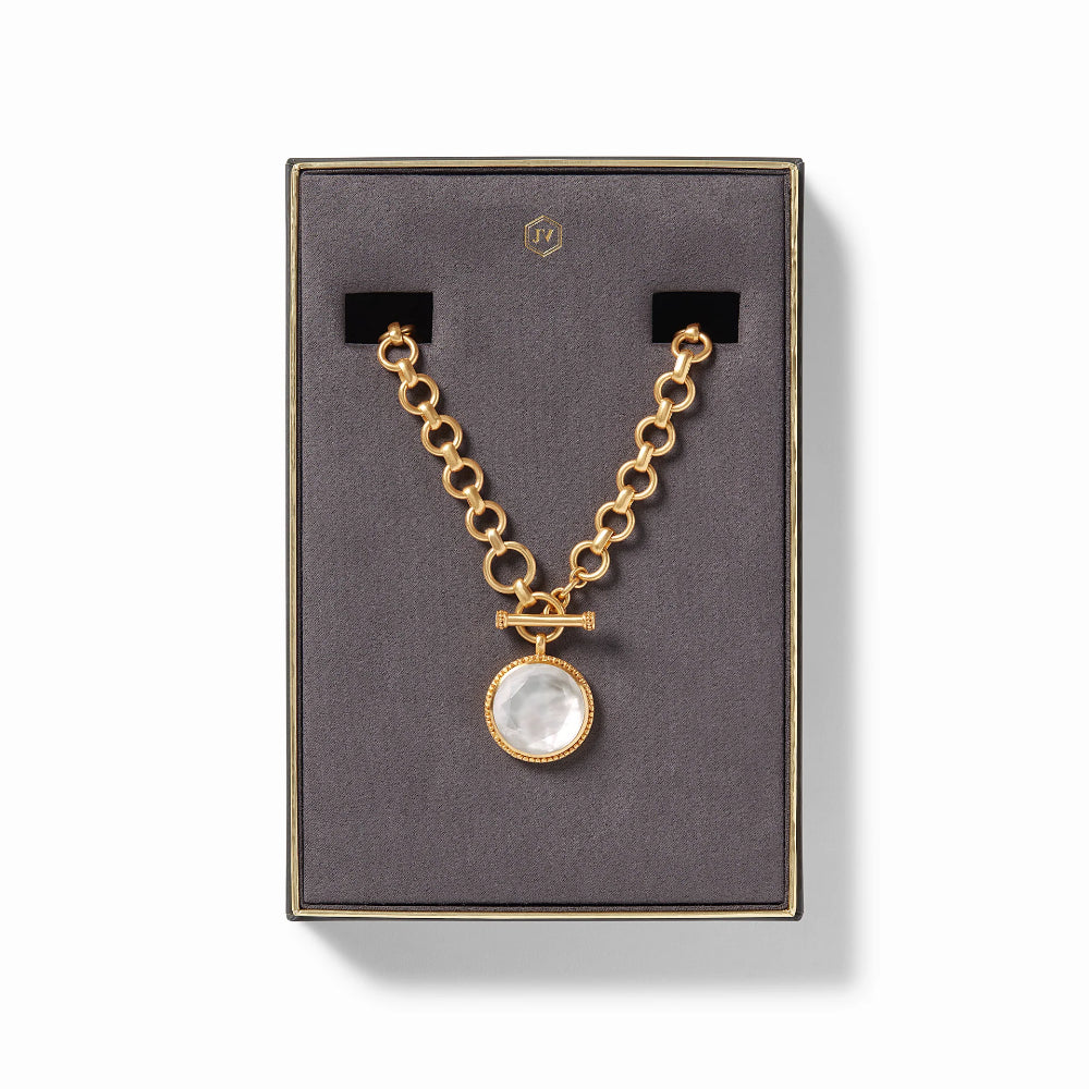 Julie Vos Stunning Flora Statement Necklace with 24K Gold Plate