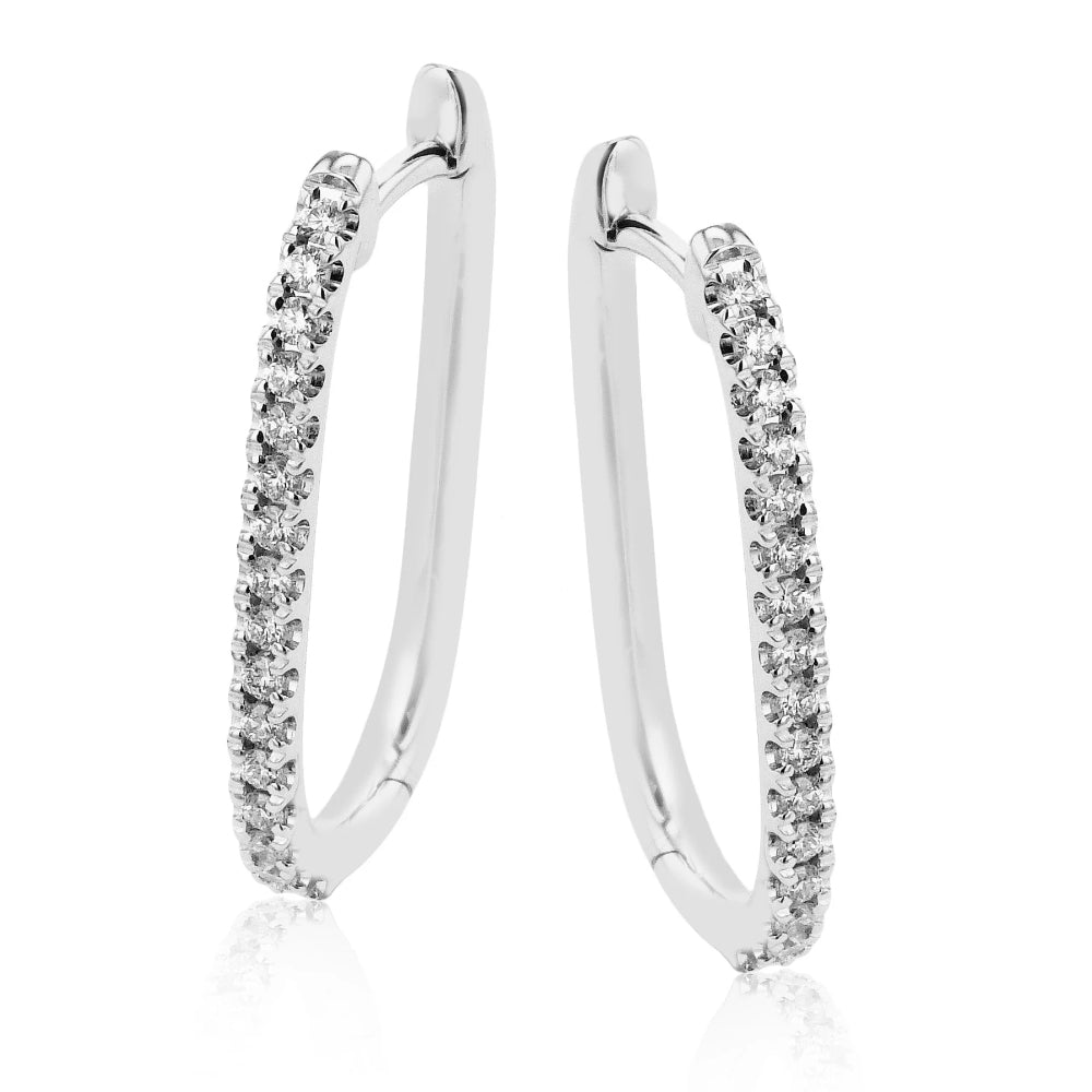 Simon G. 18k Gold Diamond-Embellished Hoop Earrings for Everyday Wear