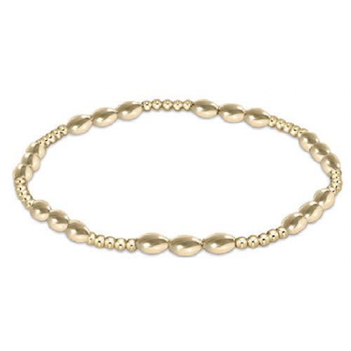 Enewton 7.25-Inch Gold 2mm Harmony Joy Pattern Bead Bracelet