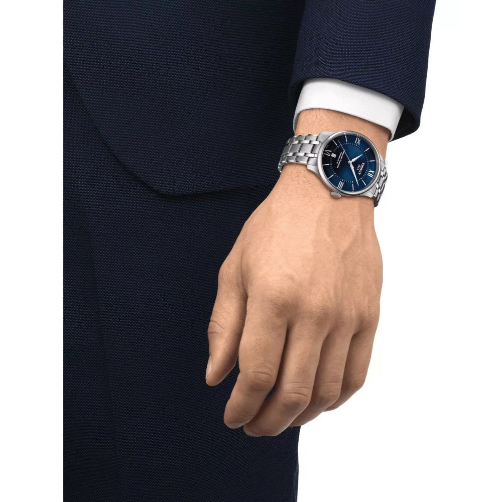 Elegant Tissot Chemin Des Tourelles Powermatic 80 Stainless Steel Watch