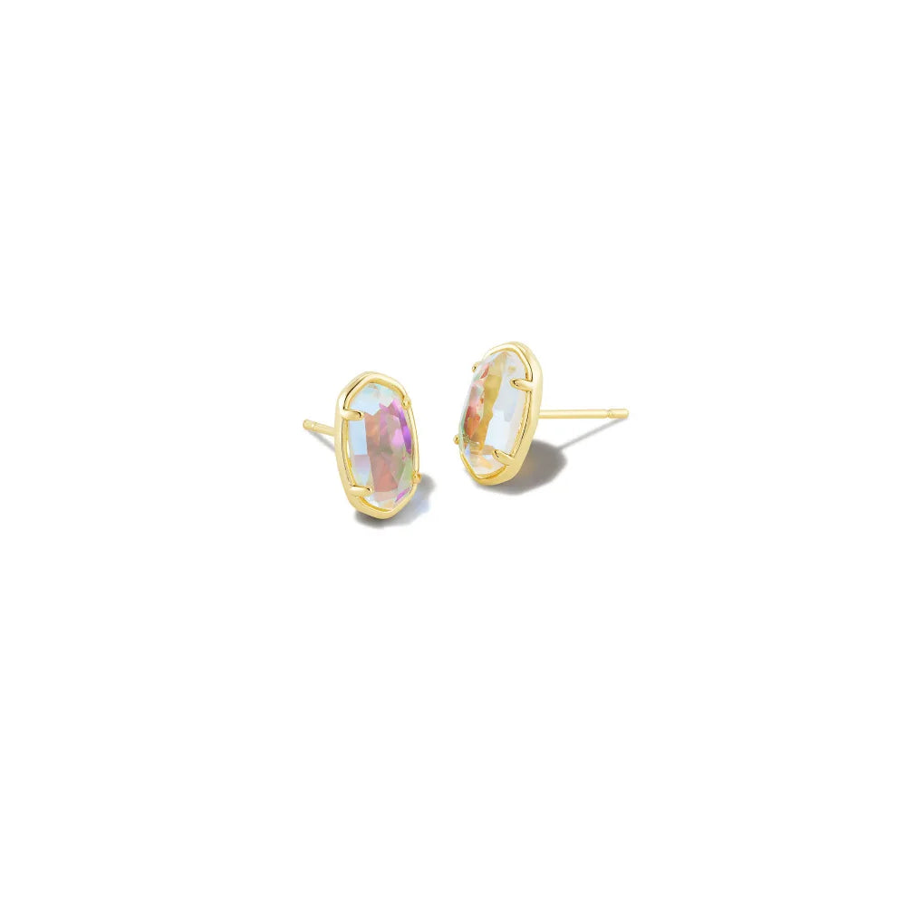 Kendra Scott Gold-Plated Grayson Stud Earrings with Iconic Silhouette