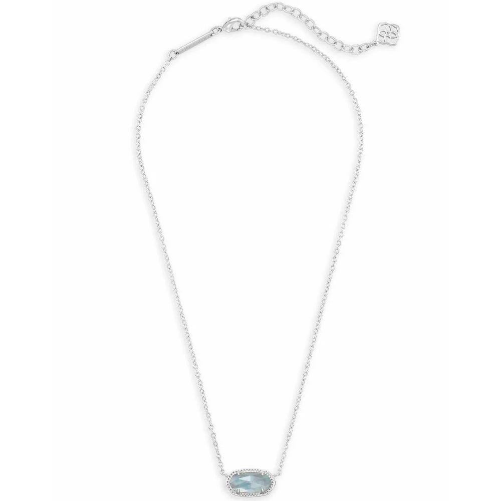 Kendra Scott Light Blue Illusion Elisa Dainty Pendant Necklace