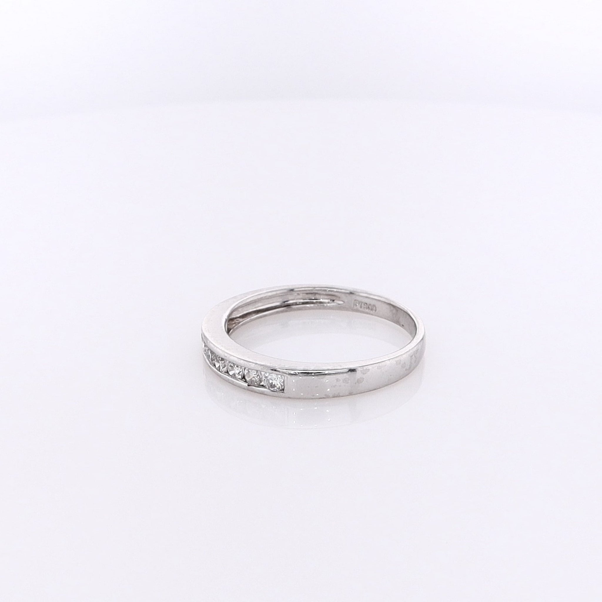 Exquisite Estate Platinum Diamond Ring for Wedding Bands