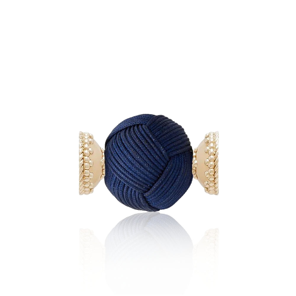 Navy Blue Woven Knot Decorative Centerpiece by Clara Williams