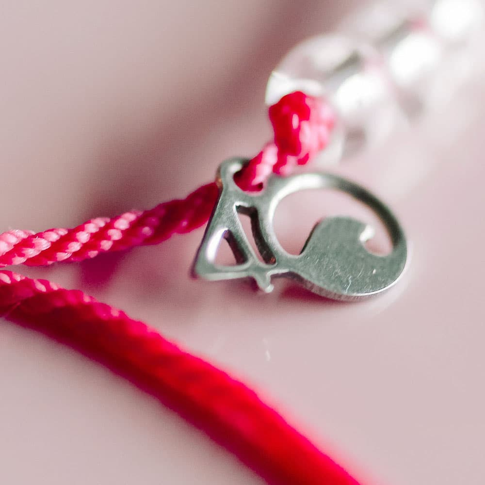 4Ocean Pink Flamingo Themed Beaded Bracelet for Ocean Conservation