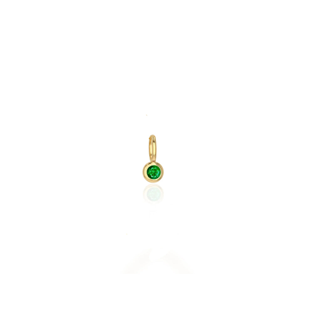 14k Gold Mini Emerald Charm by Rachel Reid for Jewelry Lovers