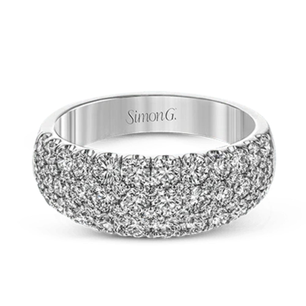 Simon G. Stunning 18k White Gold Diamond Anniversary Band