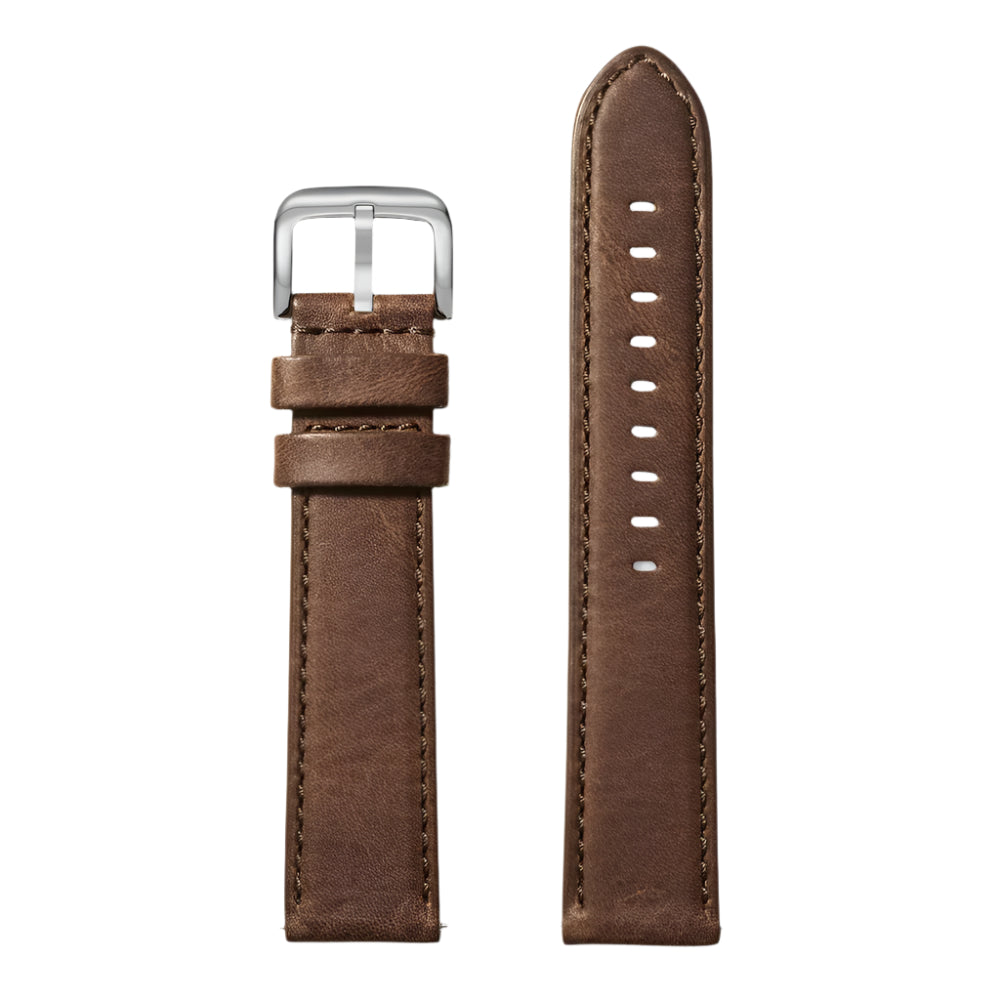 Shinola 22mm British Tan Leather Watch Strap, Measuring 140mm x 100mm for Extra Long Fit