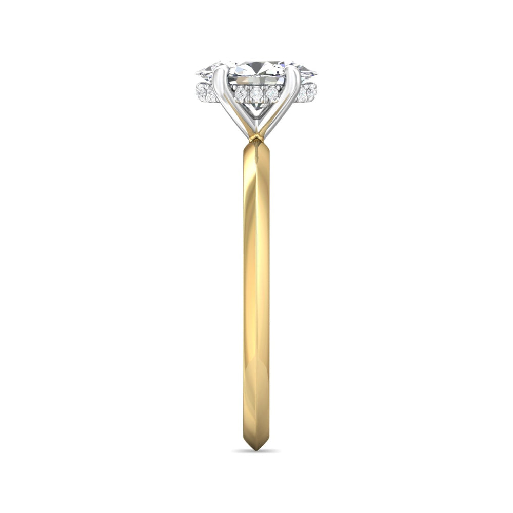 Exquisite Oval Diamond Solitaire Engagement Ring by Martin for a Timeless Proposal