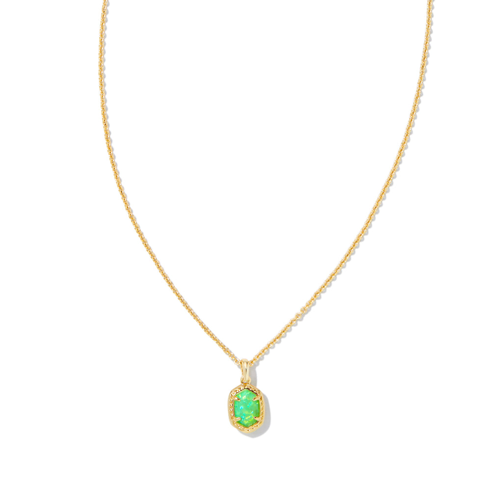 Kendra Scott Daphne Gold Framed Short Pendant Necklace for Everyday Wear