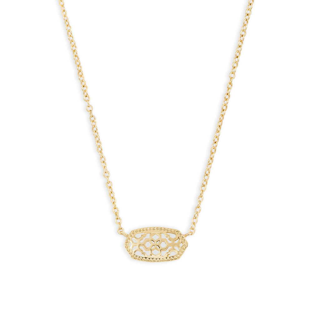 Kendra Scott Exquisite Elisa Filigree Style Pendant Necklace for Daily Wear