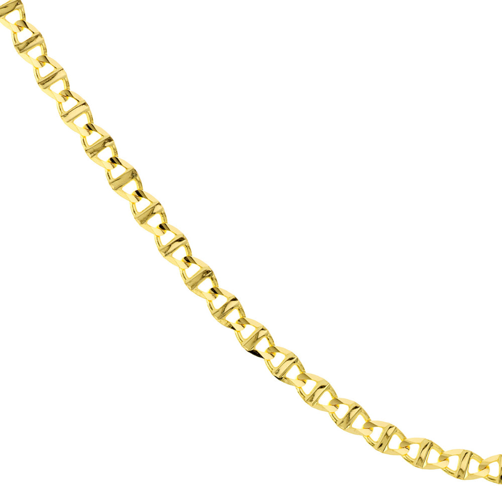 Stunning 14k Yellow Gold Mariner Link Chain for a Bold Statement