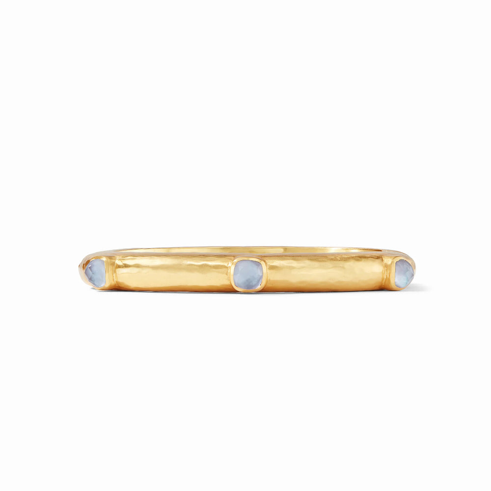 Julie Vos Catalina Hinge Bangle Jewelry - Imported Gemstone and Mother of Pearl Design