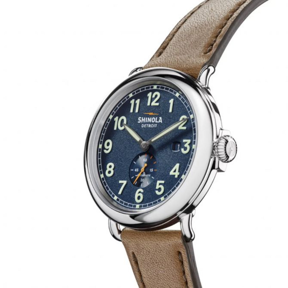 Shinola 45mm Runwell Automatic Watch with Classic Style