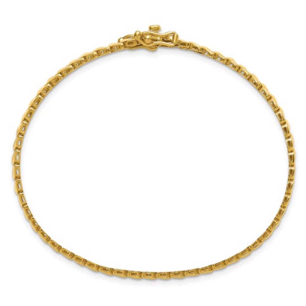 Stylish 14k Gold Fancy Link Bracelet for Women and Men