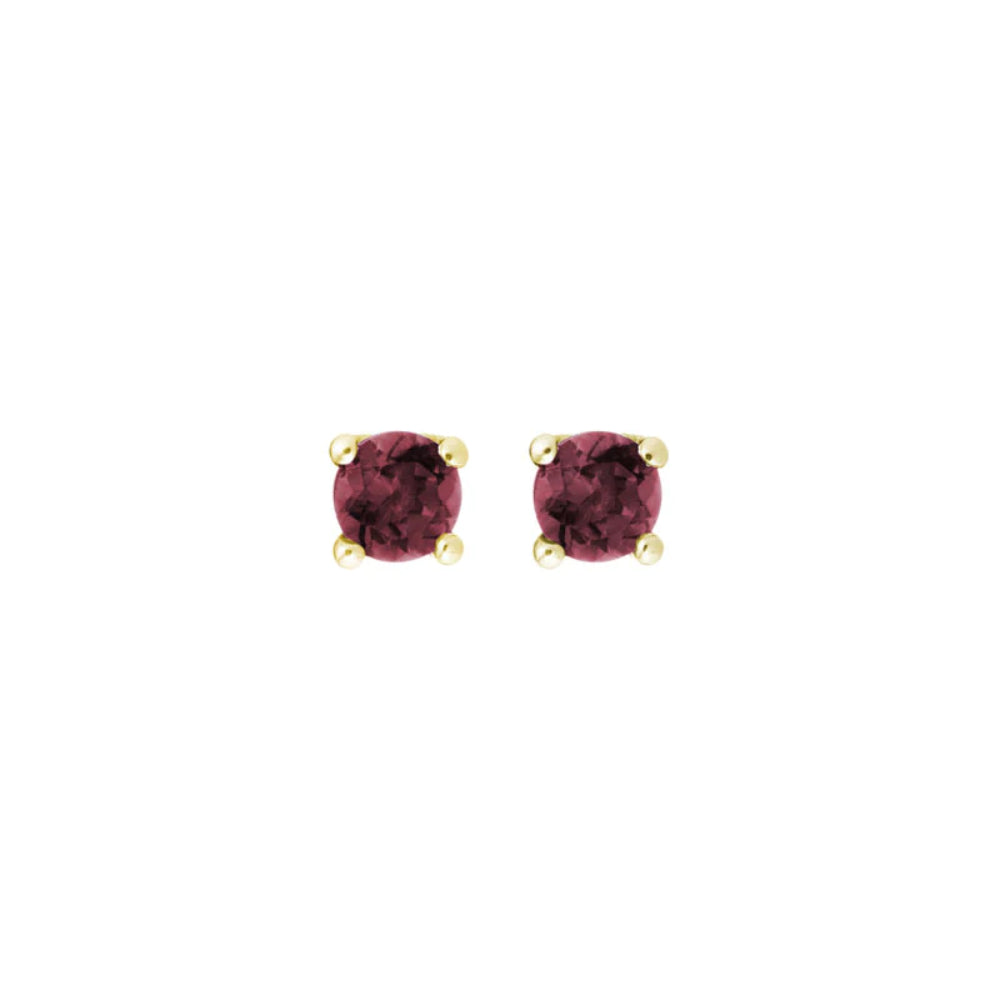 Exquisite 14k Gold Gemstone Stud Earrings for Adornment