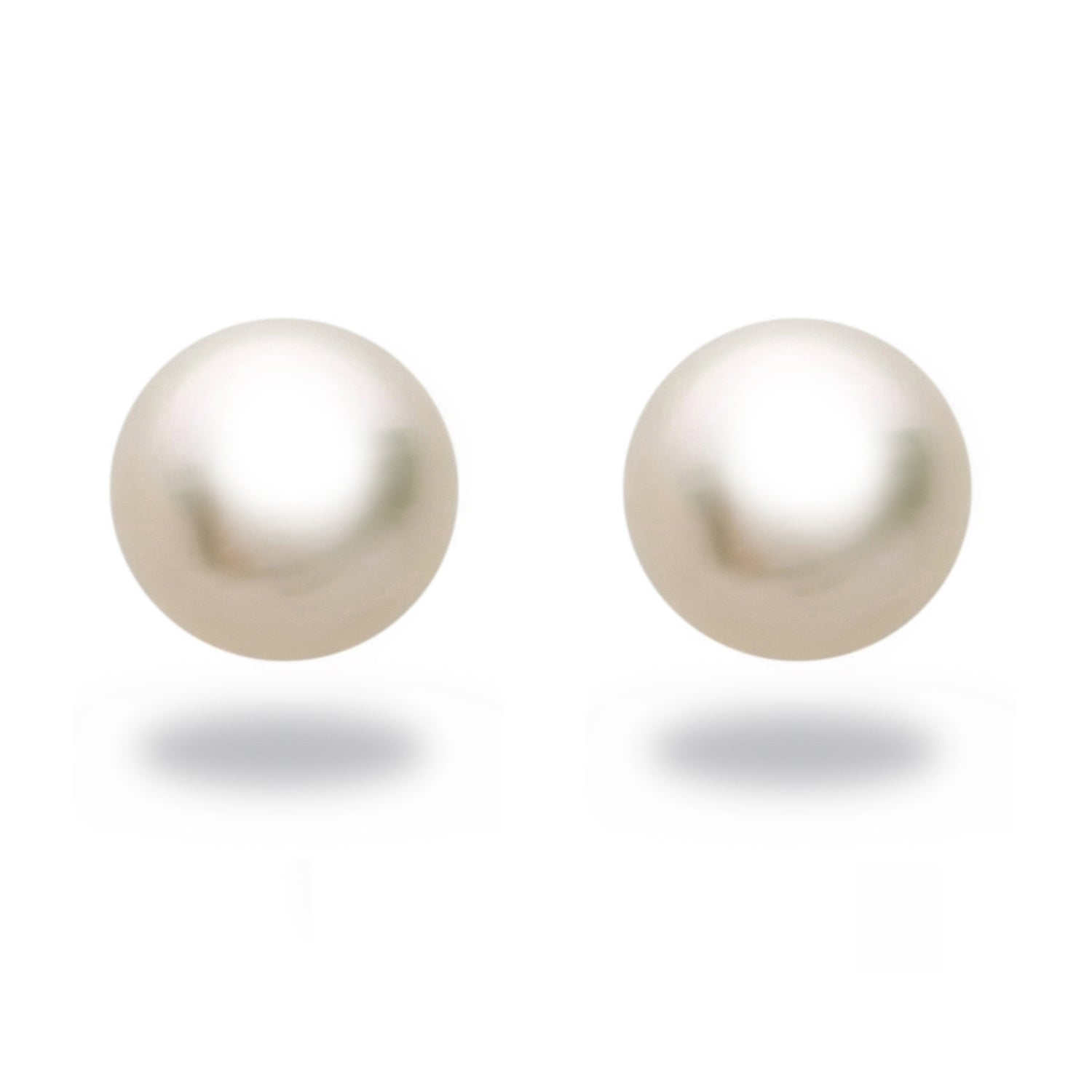 Tara Akoya Cultured Pearl Stud Earrings for Women, Set in 14k Gold