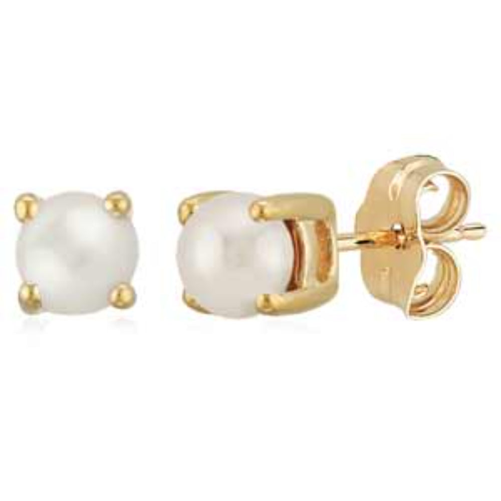Luxurious 14k Gold Gemstone Stud Earrings for Modern Sophisticates
