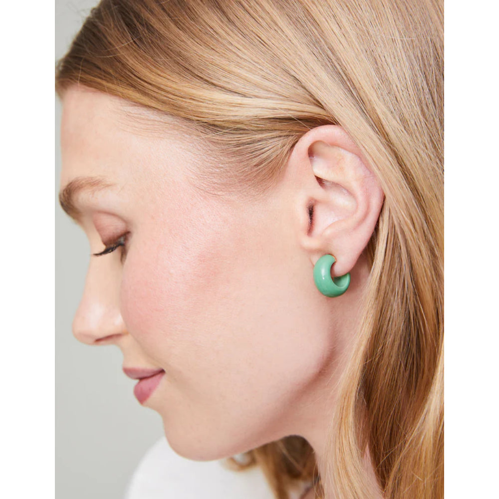 Spartina Blue/Green Sweet Song Resin Earrings Set (2 Pairs) with 18kt Matte Gold Plating