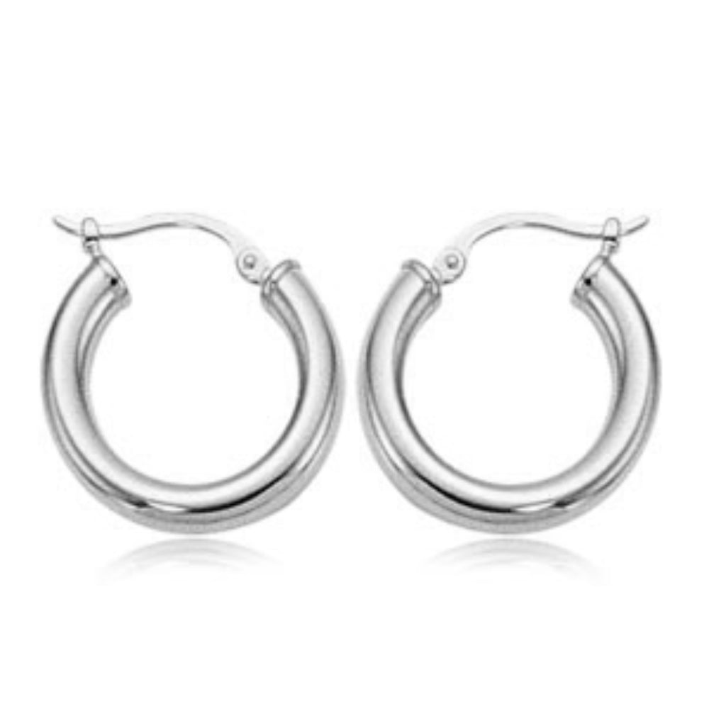 Exquisite 14k Gold Hollow Cylindrical Hoop Earrings for Fashionable Wear