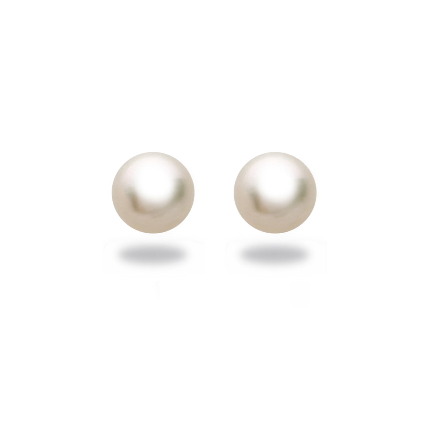 Tara Akoya Cultured Pearl Stud Earrings for Women, Set in 14k Gold