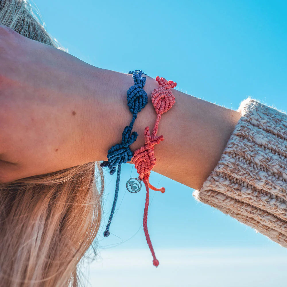 4Ocean Handmade 4 Fish Macrame Adjustable Waterproof Bracelet