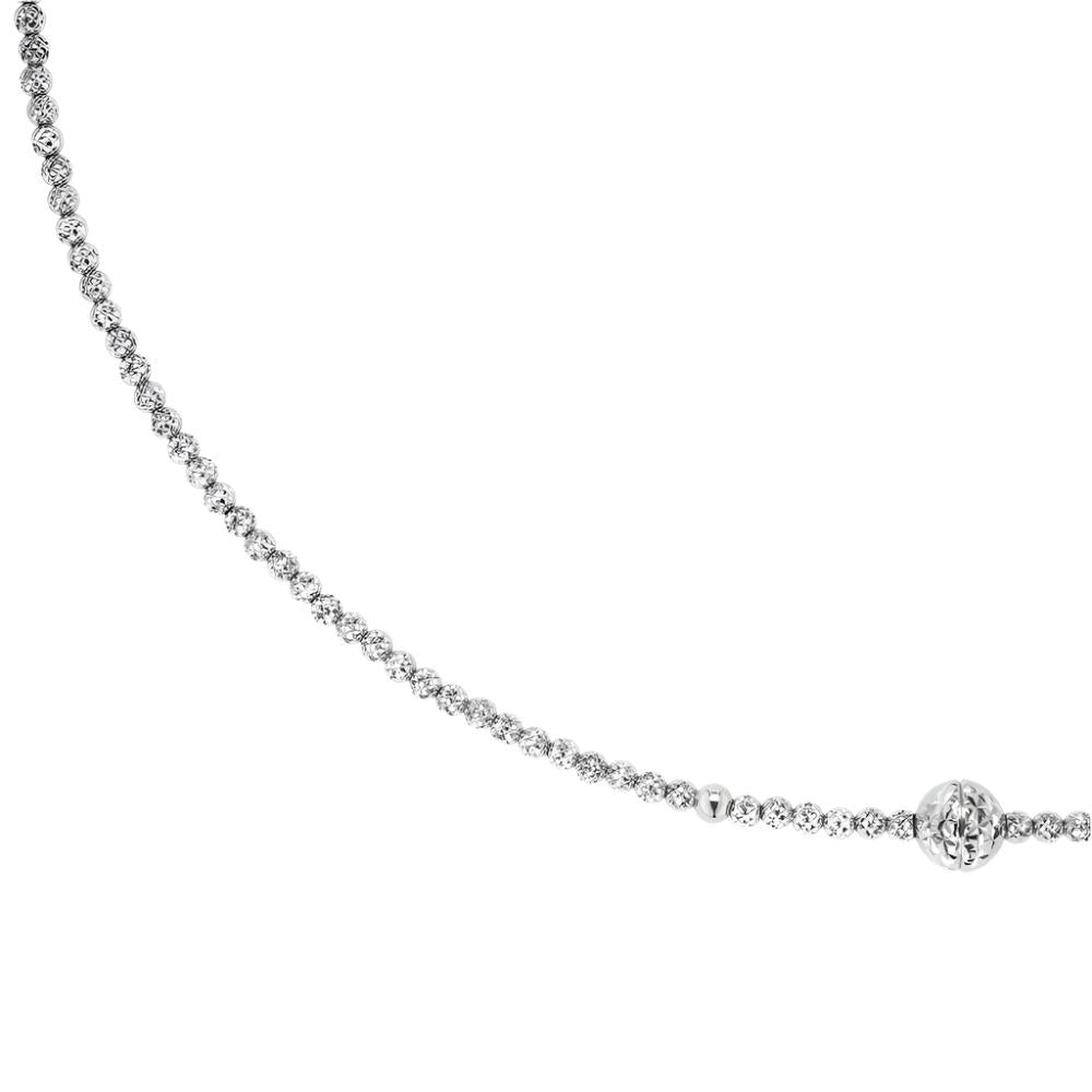 Platinum Luxury Born Halo Style Magnetic Closure Choker Necklace