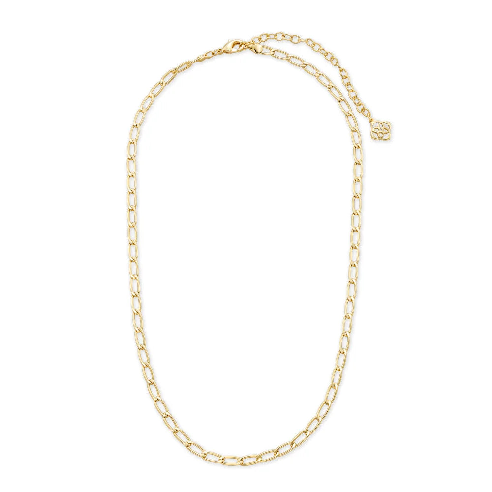 Gorgeous 14k Gold Plated Kendra Scott Merrick Cable Chain Necklace