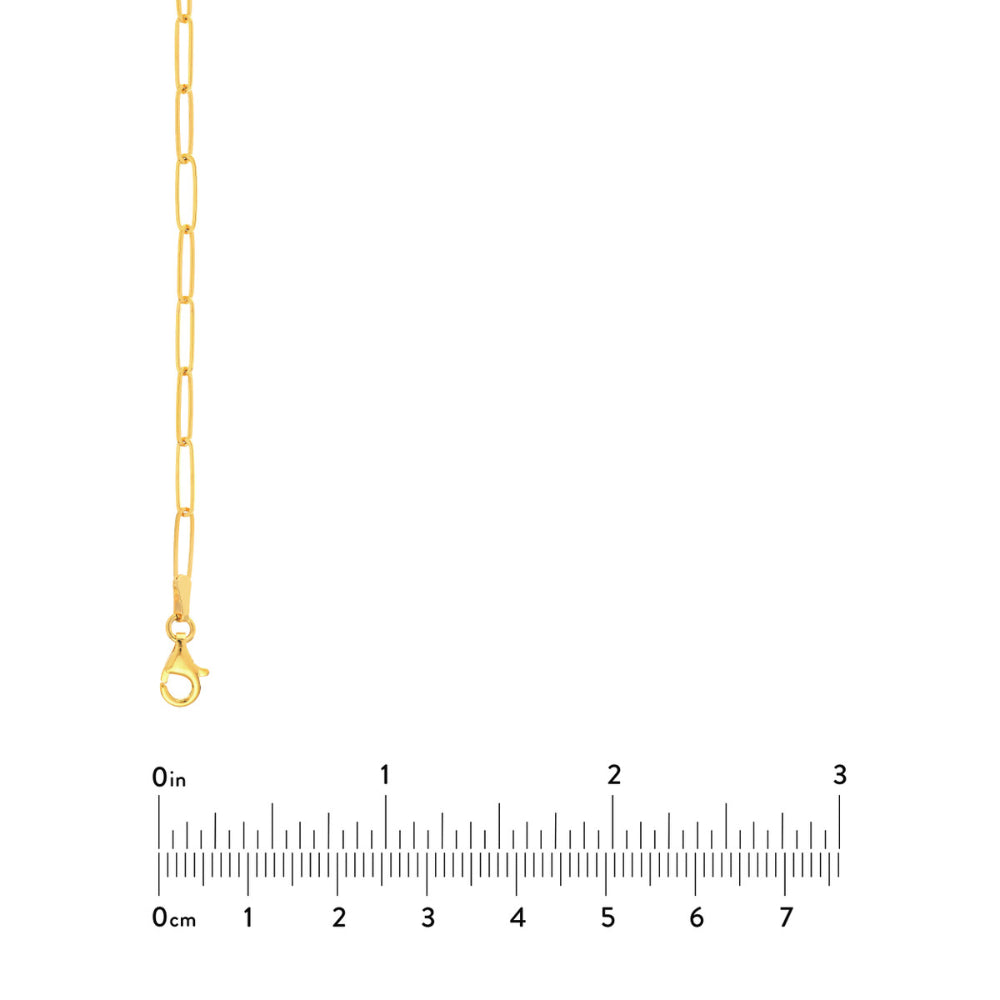 24-Inch 14k Yellow Gold Bold Paperclip Chain Necklace