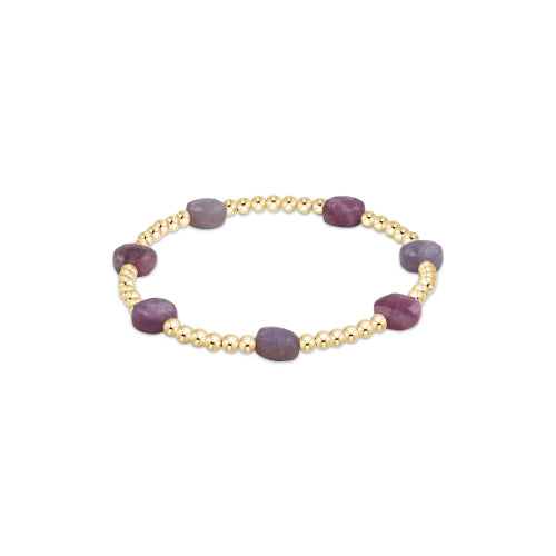 enewton 6.25-Inch Admire Collection Ruby Gemstone and 14kt Gold-Filled 3mm Bead Fashion Bracelet