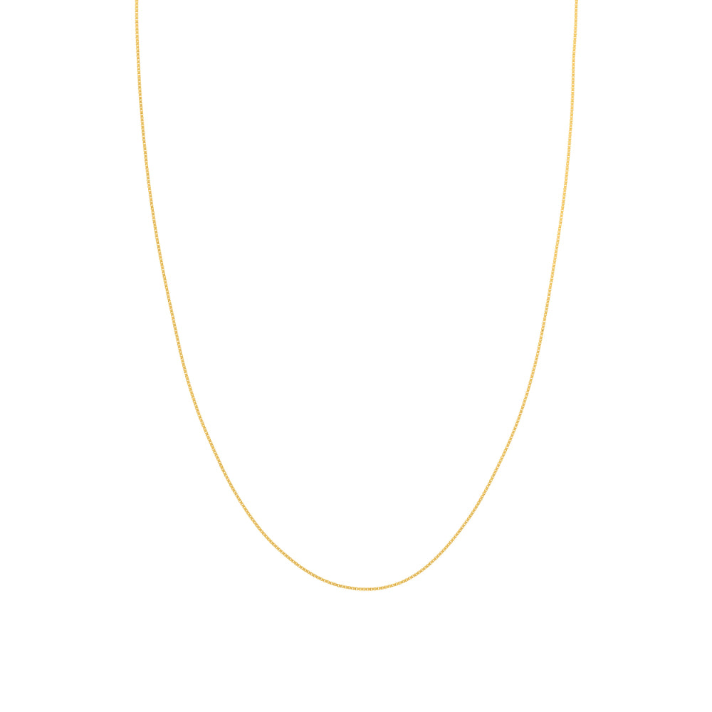 Elegant 14k Gold Box Chain for Enhanced Style
