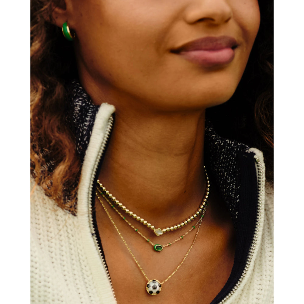 Kendra Scott Adorable Mini Elisa Enamel Frame Short Pendant Necklace