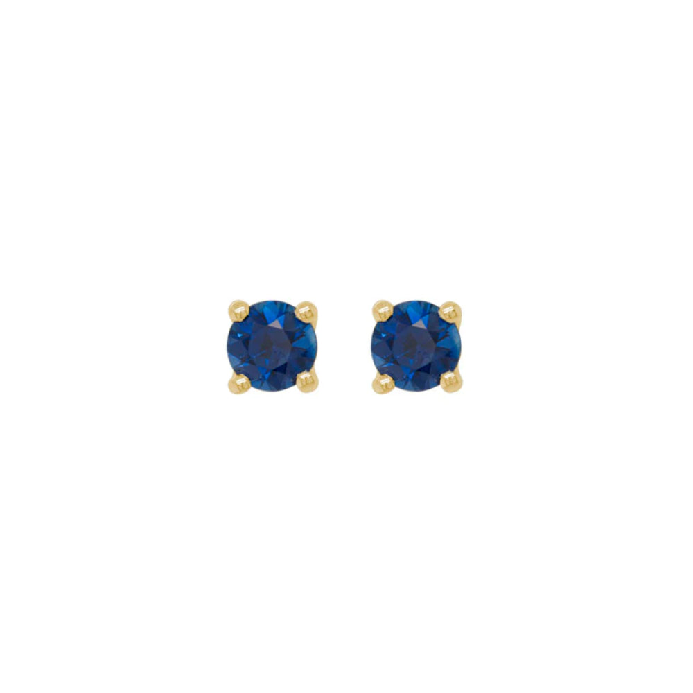 Exquisite 14k Gold Gemstone Stud Earrings for Adornment