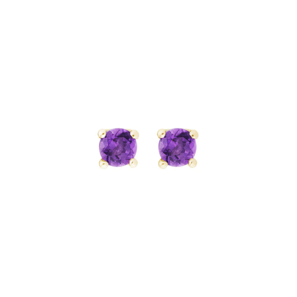 Exquisite 14k Gold Gemstone Stud Earrings for Adornment