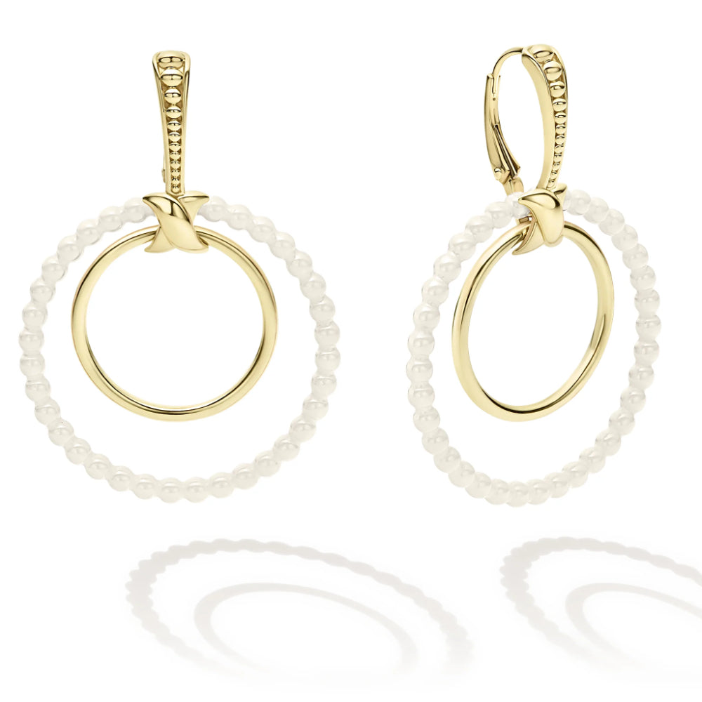 18k Lagos Meridian Interchangeable Double Circle Earring Set