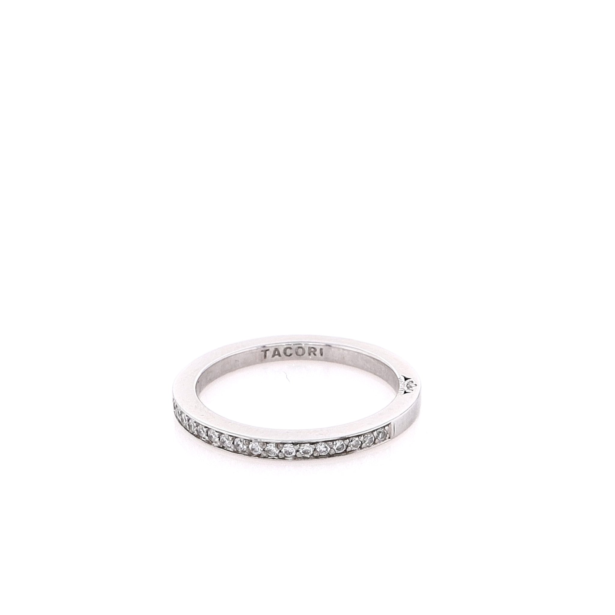 Exquisite Estate Tacori Platinum Channel Set Diamond Wedding Ring Band for Couples