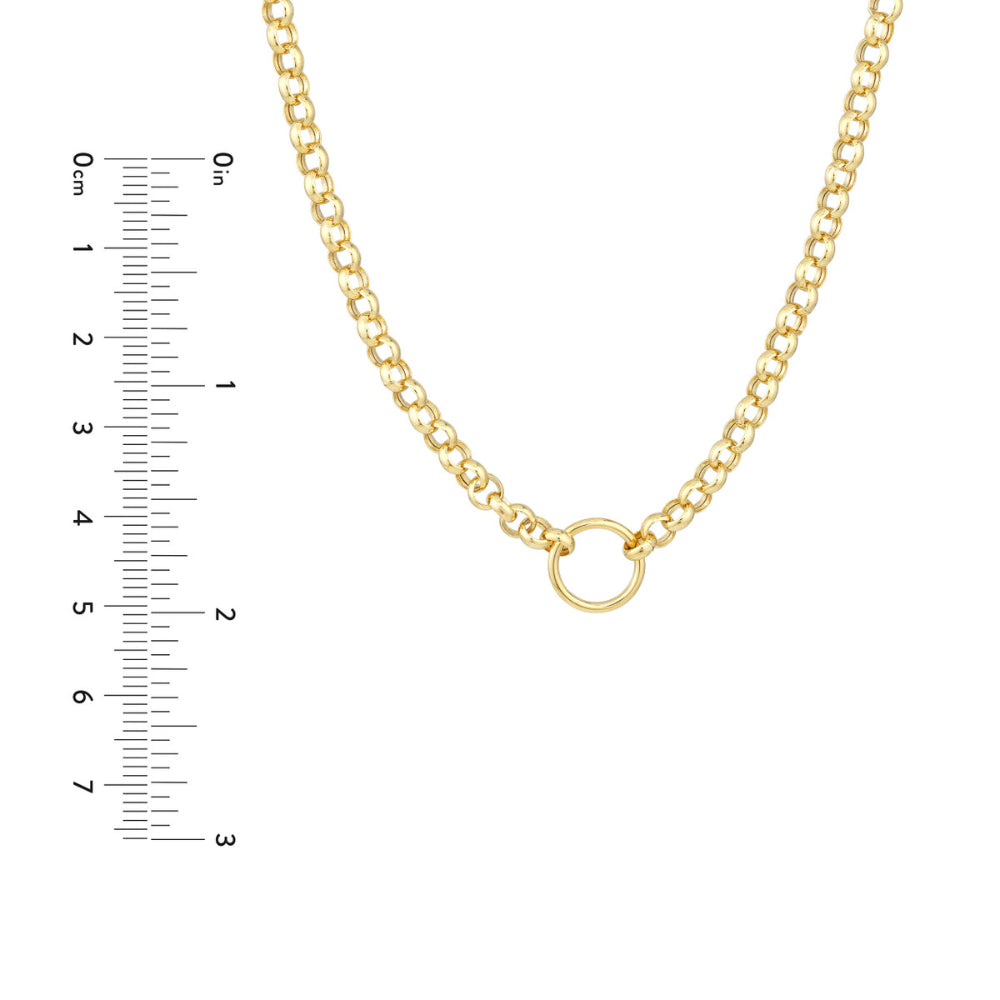 Adjustable 14k Gold Charm-Ready Necklace for a Timeless Look