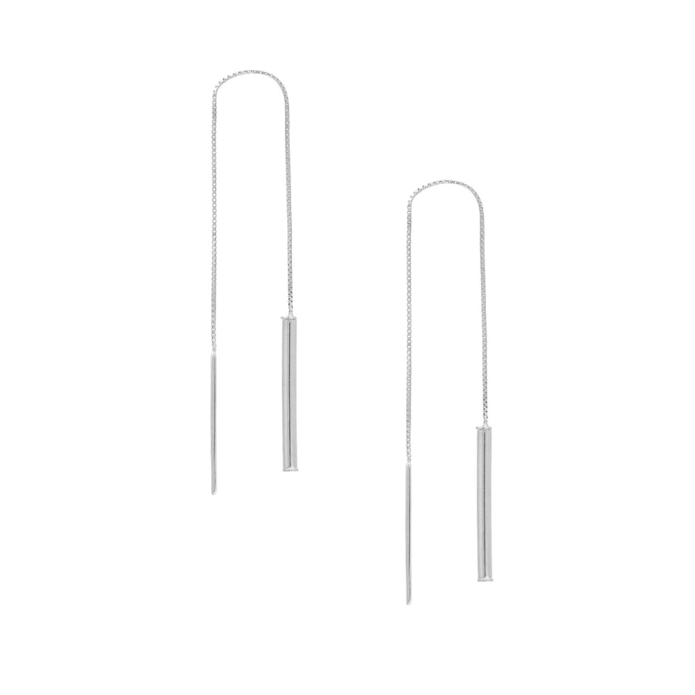 Stylish 14k Gold Threader Dangling Earrings for All-Day Comfort