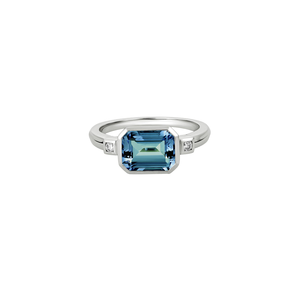 Exquisite Semi-Precious Gemstone and Diamond Birthstone Ring for Adornment