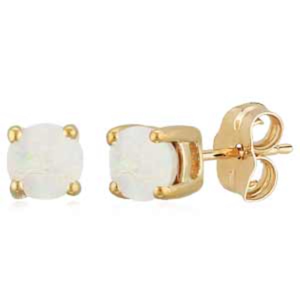 Luxurious 14k Gold Gemstone Stud Earrings for Modern Sophisticates