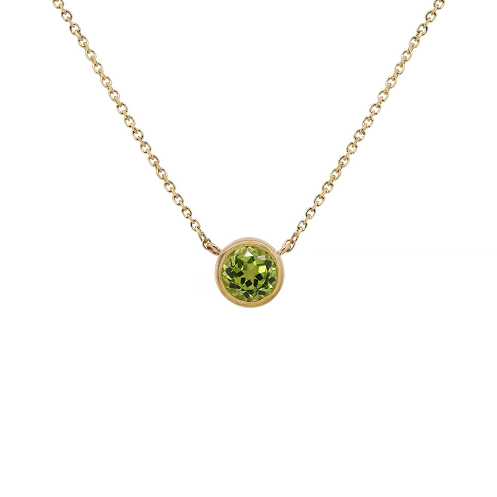 Exquisite 14k Gold Gemstone Bezel-set Pendant for Jewelry Lovers