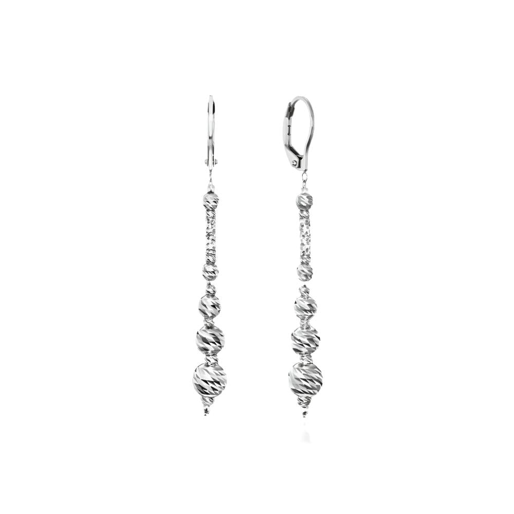 Exquisite Platinum Astraea-Inspired Drop Earrings for Timeless Elegance