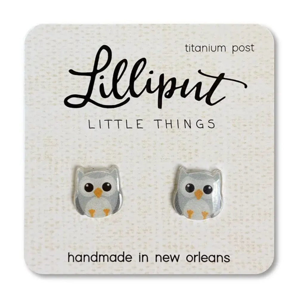 Charming Lilliput Little Things Owl-themed Earrings for All-day Wear