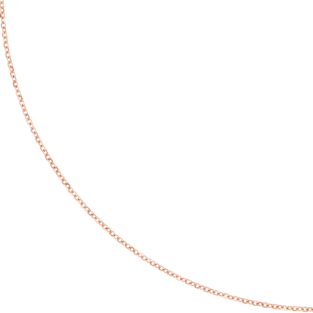 Exquisite 14k Gold Diamond-Cut Cable Chain for Luxury Jewelry Lovers